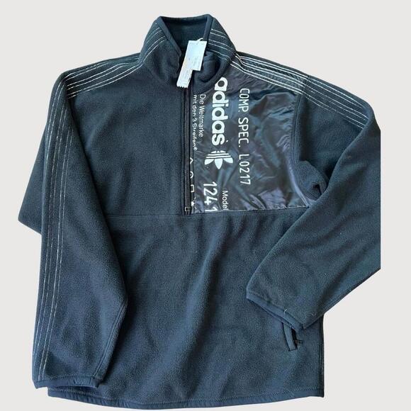 Other - Adidas x Alexander Wang Polar Fleece Half Zip Jacket Black NWT M